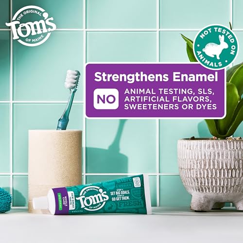 Tom's of Maine Whole Care Natural Toothpaste with Fluoride, - Product Imagery