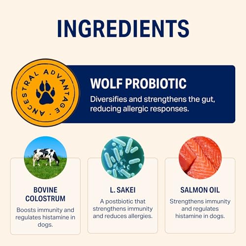 Allergy Dog Chews, Immune and Gut Health Support, 30 Chews - Product Imagery