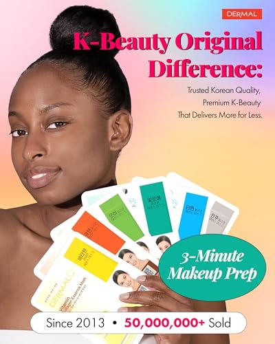 DERMAL 32 Combo Pack Made in Korea Facial Mask – 20+ Years of - Product Imagery