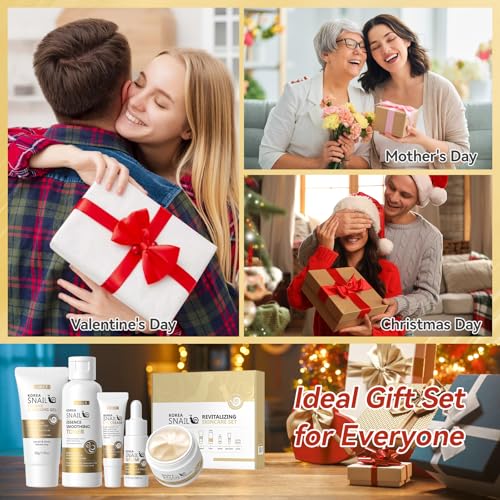 Skin Care Set, Face Snail Revitalizing Skin Care Sets & Kits, - Product Imagery