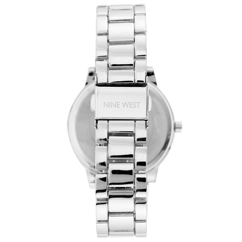 Nine West Women's Crystal Accented Bracelet Watch – packaging and label