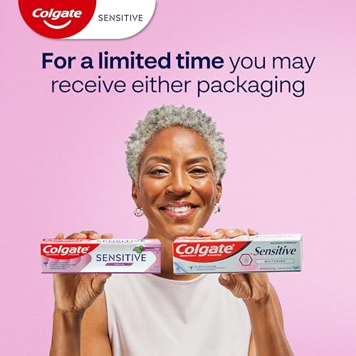Colgate Whitening Sensitive Toothpaste Gel, Clean Spearmint, 3 - Product Imagery