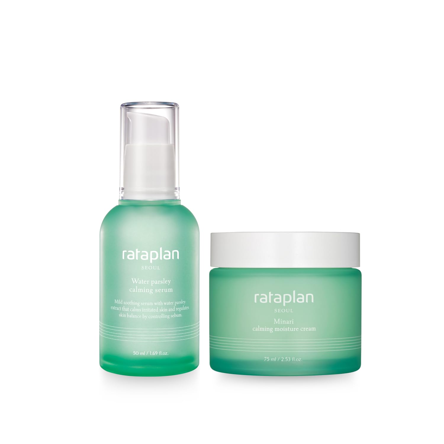 RATAPLAN Water Parsley Calming Serum & Cream Duo Set - Product Imagery