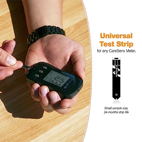 CareSens N Blood Glucose Monitor Kit with 100 Blood Sugar Test - Product Imagery