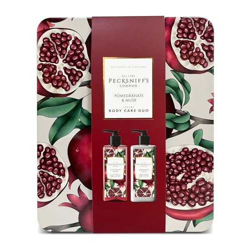 Pecksniff s Body Care Duo Tin Box Enchanted Pomegranate Musk - Pecksniff's Official Imagery - 1