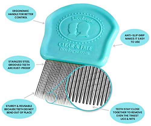 LiceLogic Lice and Nit Eliminator Comb - Effective Against Super - Product Imagery