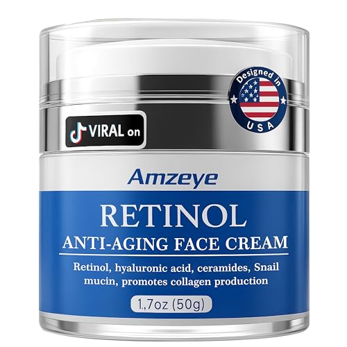 Retinol Face Cream for Anti-Aging Wrinkle Moisturizer with - Product Imagery