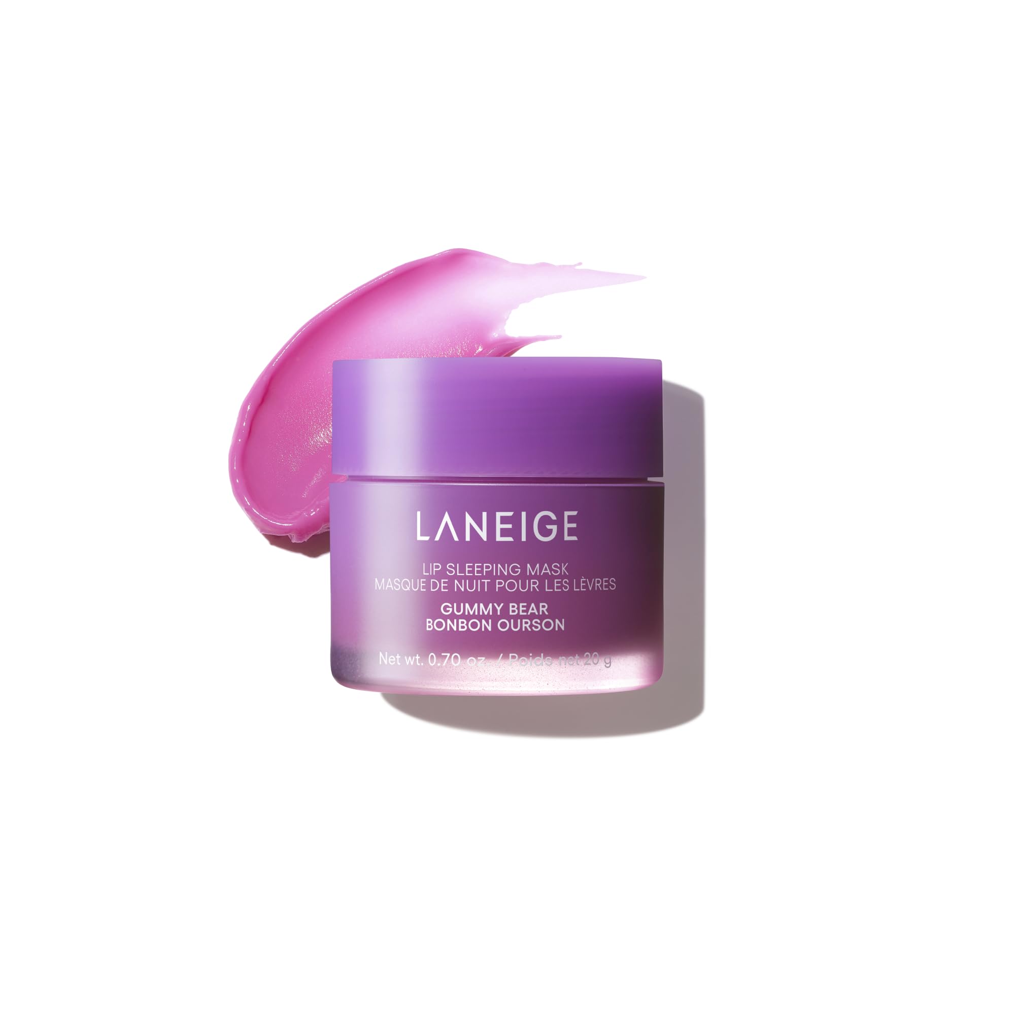 LANEIGE Lip Sleeping Mask: Hydrating & Nourishing Korean Overnight Lip Treatment Mask with Shea Butter, Vitamin C & Murumuru, Antioxidants For Flaky, Dry Lips | Korean Skin Care, Gummy Bear