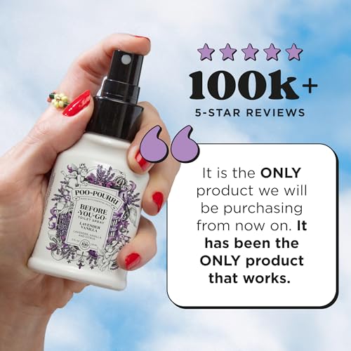 Poo-Pourri Before-You-Go Toilet Spray, Lavender Vanilla, 4 Fl Oz - Product Imagery