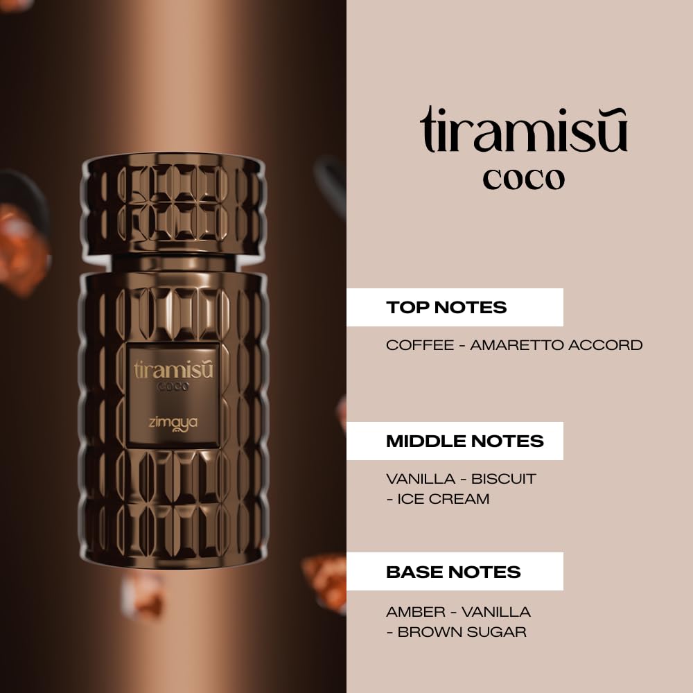 zimaya Tiramisu Coco for Unisex Eau De Parfum 3 4 Fl Oz - zimaya Official Imagery - 3