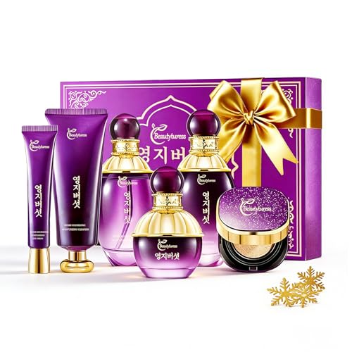 BEAUTYTURESS Ganoderma Lucidum Skincare Set - Face Care Kit with Collagen,Niacinamide, Hyaluronic Acid - Anti aging & Fi