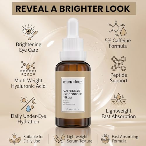 Maruderm Caffeine 5% Eye Serum for Puffiness & Dark Circles,1.0 - Product Imagery