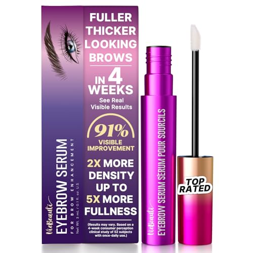 VieBeauti Eyebrow Growth Serum for Longer Fuller Thicker Looking Brows – Purple