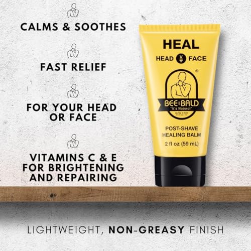 Bee Bald HEAL Aftershave for Men, Calm & Soothes, After Shave - Product Imagery