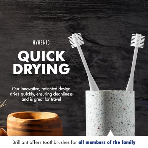Brilliant Oral Care Adult Sensitive Toothbrush with Extra Soft - Product Imagery