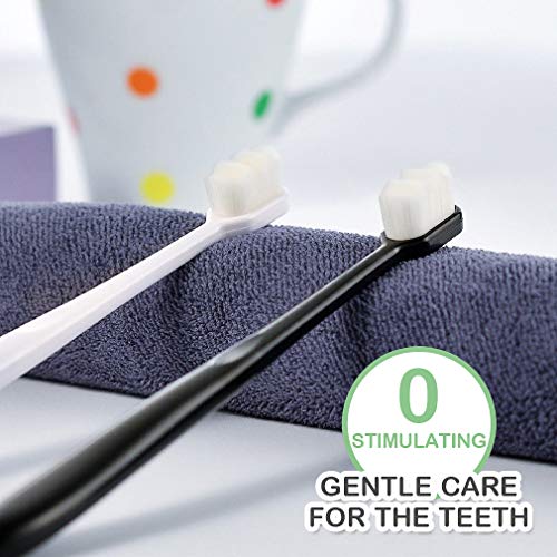 EasyHonor Extra Toothbrush for Sensitive Gums, Micro Fur Manual - Product Imagery