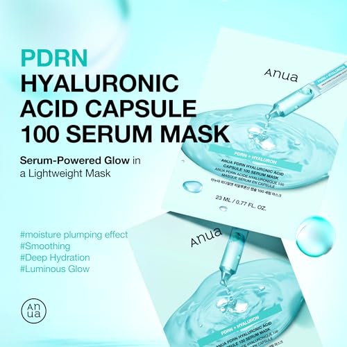 Anua PDRN Hyaluronic Acid Capsule 100 Serum Mask, 10ea - Product Imagery