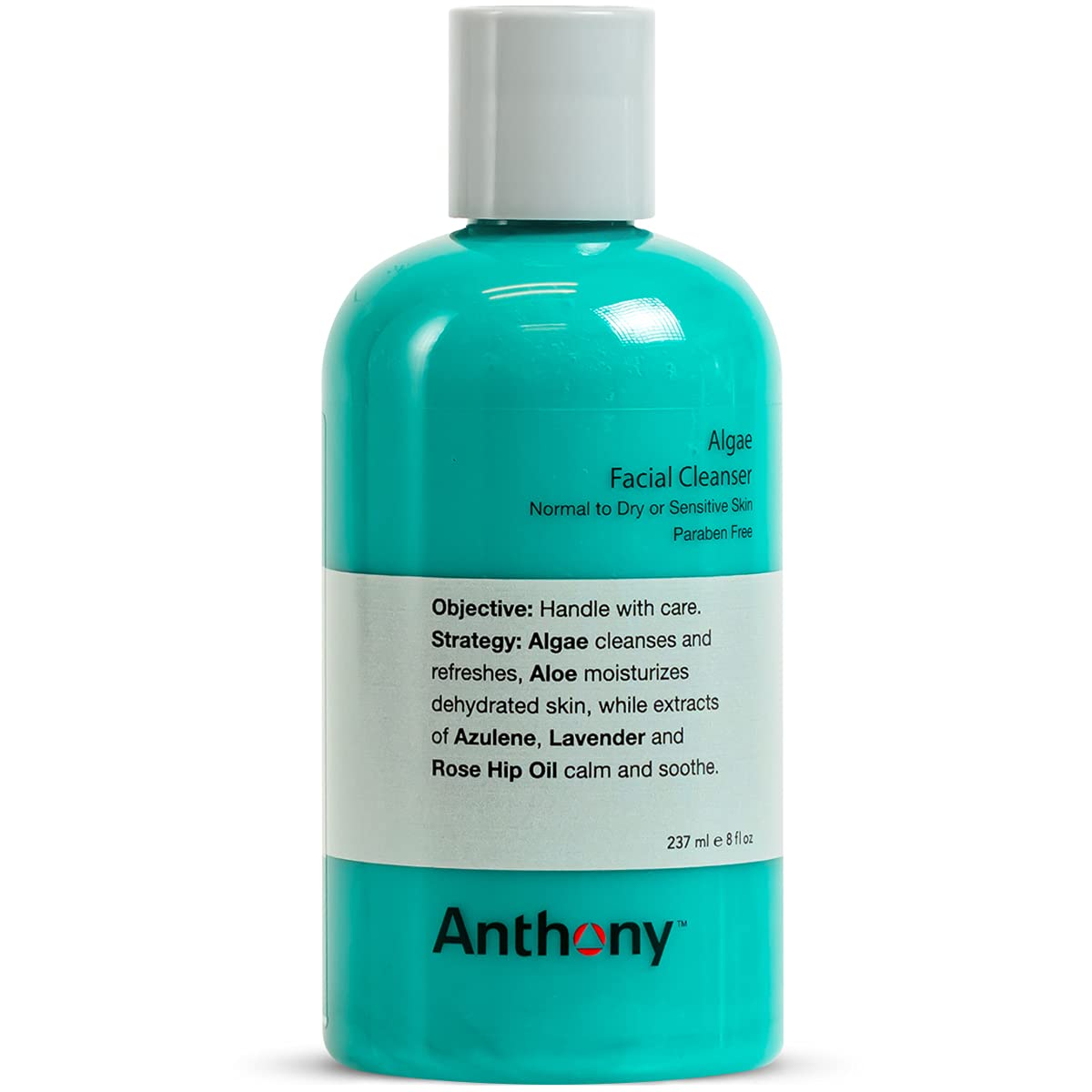 Anthony Algae Facial Cleanser, 8 Fl Oz. Contains Algae, Aloe - Product Imagery