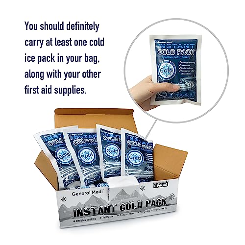 General Medi Instant Ice Cold Pack (4”x 5.5”) – 8 Packs - Product Imagery