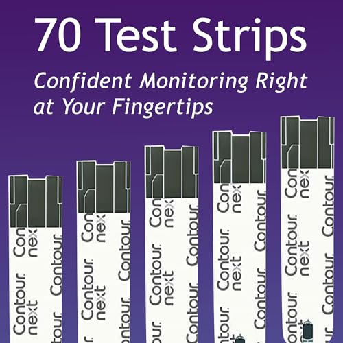 Ascensia Contour Next Blood Glucose Diabetes Test Strips, 70 - Product Imagery