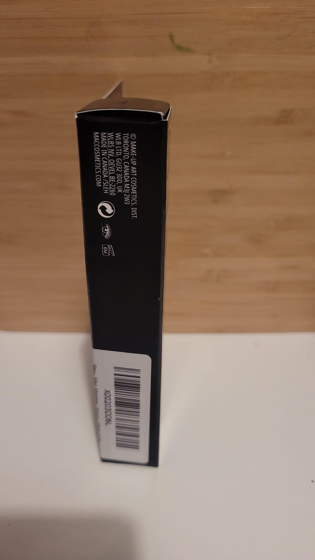 MAC MAC Stack Mascara with superstack macro brush, showing the black mascara wand and packaging for women, 0.41 oz.