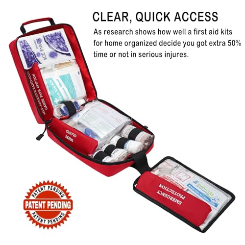 VRIEXSD 400 Piece Large First Aid Kit for Home, Car, Travel, - Product Imagery