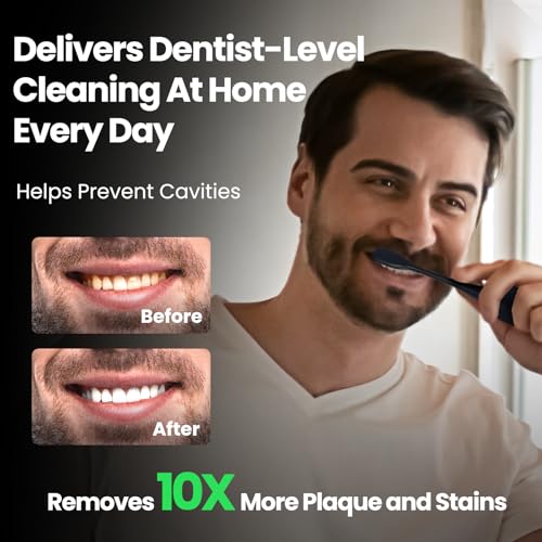Electric Toothbrush for Adults, Rechargeable Sonic Toothbrush - Product Imagery