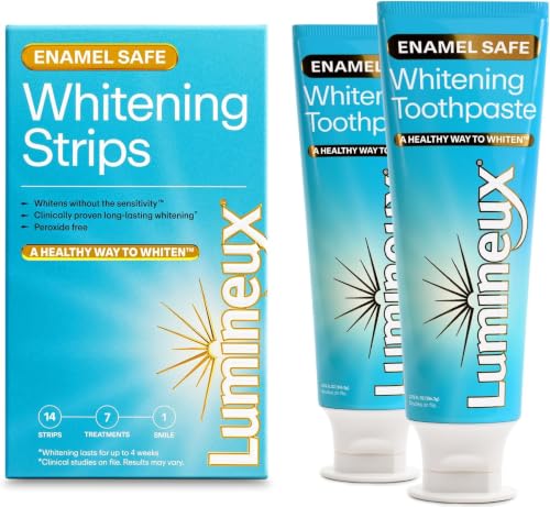 Lumineux Whitening Starter Set, 7 Strip Treatments & Toothpaste - Product Imagery