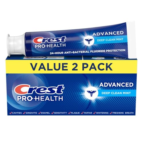 Crest Pro-Health Advanced Deep Clean Mint Toothpaste, 2 Count - Product Imagery