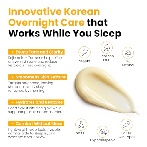 QUIA Collagen + Turmeric Overnight Wrapping Mask Duo – Firming - Product Imagery
