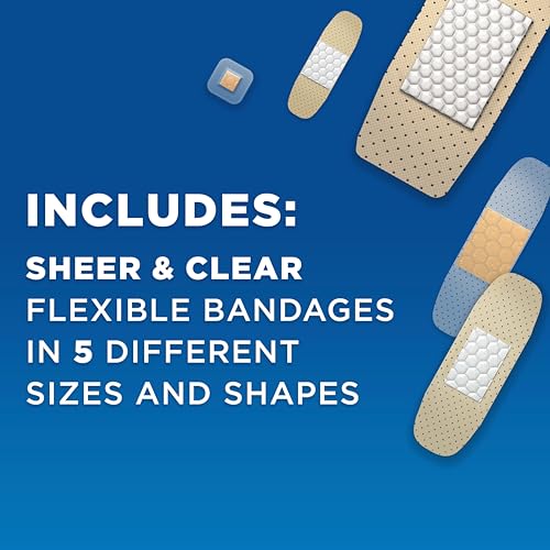 BAND-AID Brand Adhesive Bandages Family Pack, Assorted Sizes, - Product Imagery