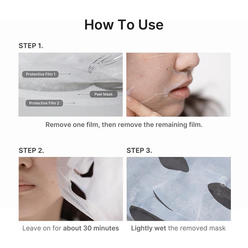 medicube Hypochlorous Acid Peel-Off Sheet Mask 3EA - Product Imagery
