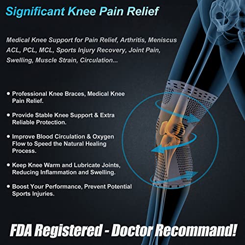 NEENCA Professional Knee Brace, Medical Knee Support for Women & - Product Imagery