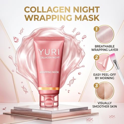 Yuri Collagen Mask, Overnight Peel Off Face Mask 1 Pcs - Product Imagery