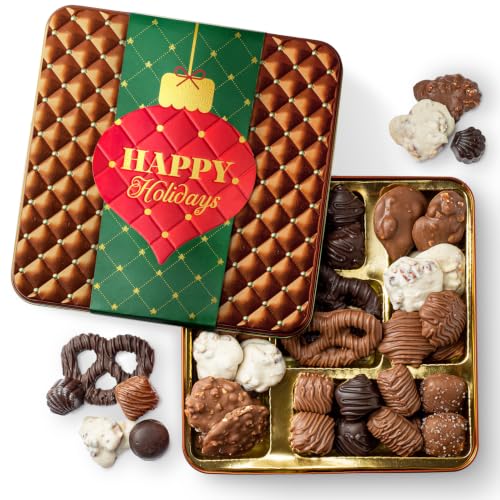 Christmas Chocolate Gift Basket Holiday Candy Gift Box with - BONNIE AND POP Official Imagery - 1