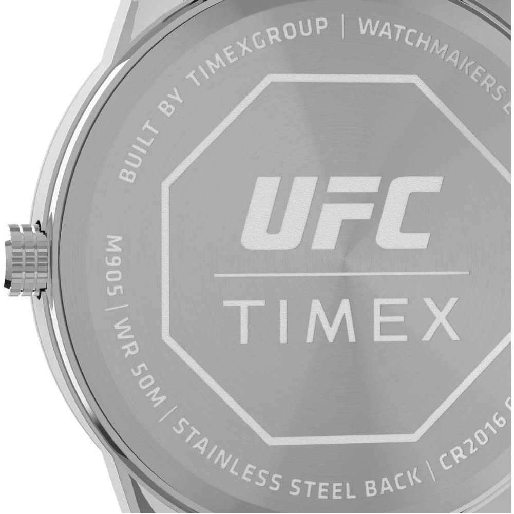 Timex UFC Men's Legend 42mm Watch – back view and specifications