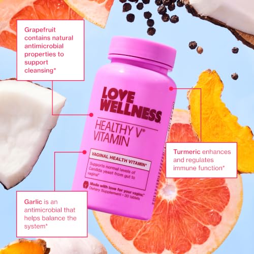 Love Wellness Healthy V Vitamin | Vaginal Health Supplement | 30 - Product Imagery