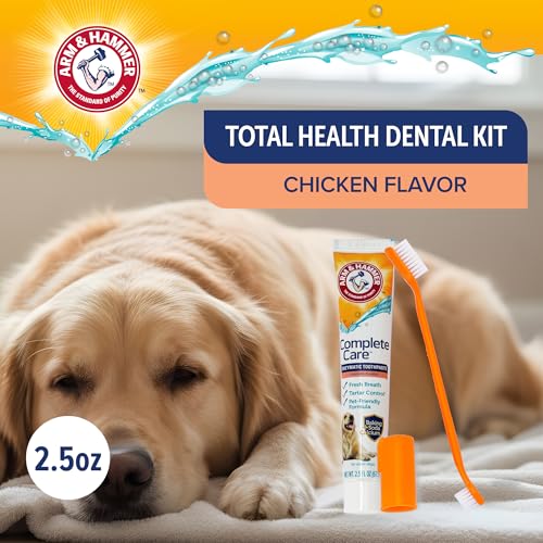 Arm and Hammer Complete Care Dog Dental Kit, Chicken Flavor, 2.5 - Product Imagery