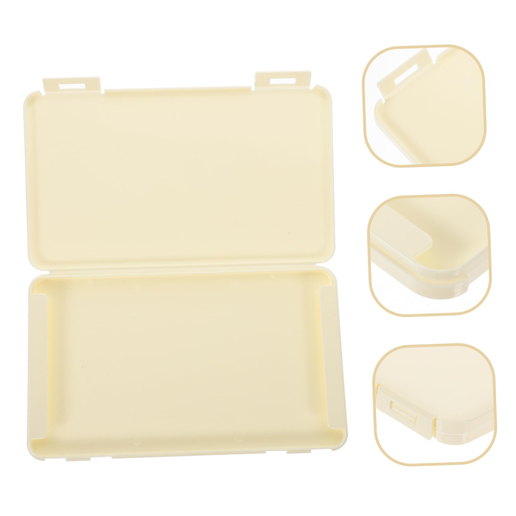 BESTYASH Large Capacity Eyelash Case, 2Pcs PP Lash Tray Organizer Beige
