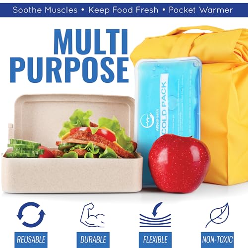 7 Piece Reusable Ice Packs for Injuries, Gel Ice Packs for Cold - Product Imagery