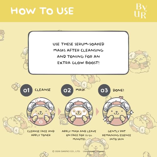 ByUR Honey Gorgeous Sanrio Character Daily Aqua Serum Mask (4 - Product Imagery