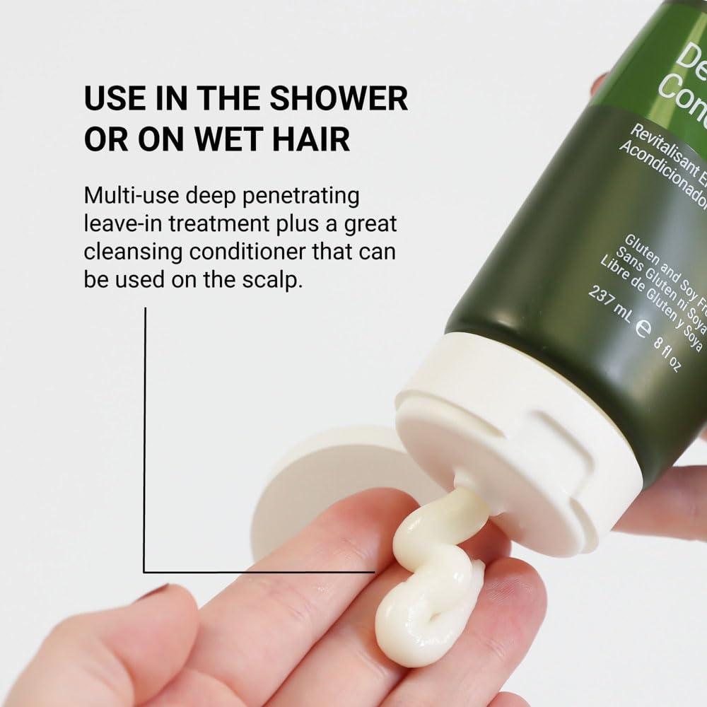 Loma Deep Conditioner with Baobab and Creatine in 8.45 oz bottle, nourishing hair with rich moisturizing ingredients.