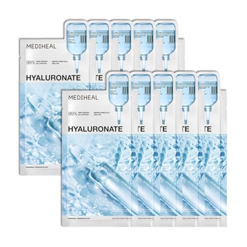 MEDIHEAL Hyaluronic Acid Essential Face Sheet Mask, Deep - Product Imagery