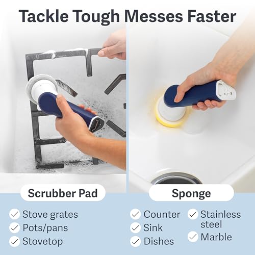 Casabella Power Spin Handheld Scrubber - Product Imagery