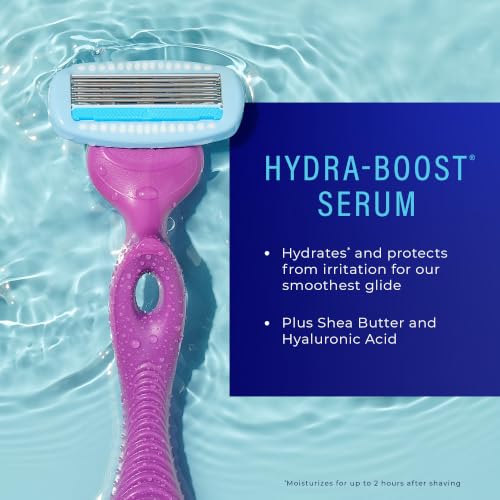 Schick Hydro Silk Moisture Razor Blade Refills, 4 Count | - Product Imagery