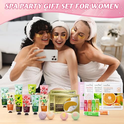 128 PCS Spa Party Supplies for Women, Spa Kit Include Lip - Product Imagery