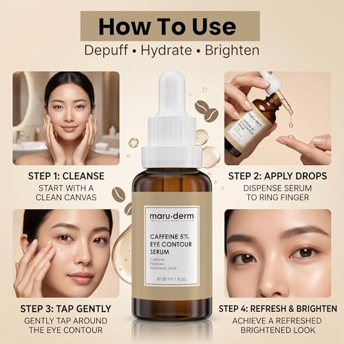 Maruderm Caffeine 5% Eye Serum for Puffiness & Dark Circles,1.0 - Product Imagery