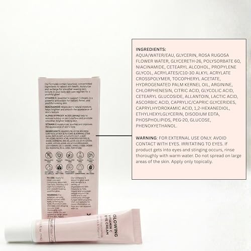 Global Beauty Care Glowing Vitamin C Eye Cream – Radiant Under - Product Imagery