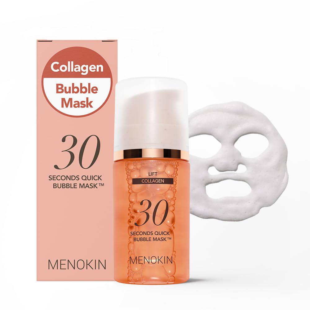 MENOKIN 30 Seconds Bubble Mask LIFT, Collagen Firming Face Mask, - Product Imagery