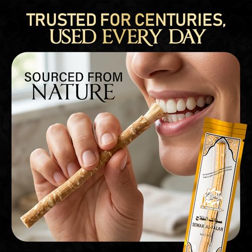 Al Falah Sewak Natural Miswak Toothbrush - 2 Sticks and 1 Holder - Product Imagery